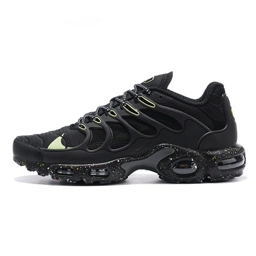 Nike Air Max Plus TN Black Lime White Running Shoes AirMax Desiginer Classic Jogging Sports Shoes Trainers Women Men Sneakers