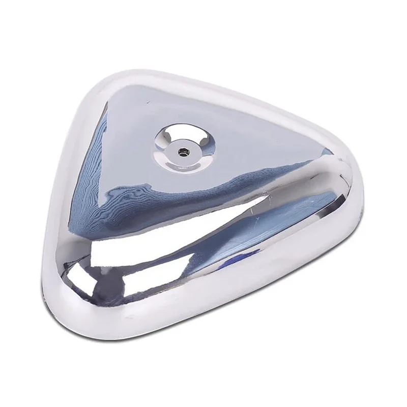 الكروم/أسود ABS دراجة نارية منقي هواء مبيت مرشح التدفق العالي غطاء لهوندا الظل VT600 Steed 400 VLX 600 1988-1998 #2