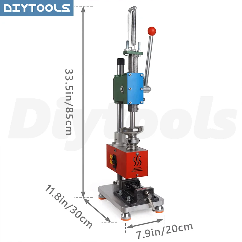 Vertical Injection Molding Electric Plastic Extruder Machine Plastic Molding Machine with Vise and Test Mold