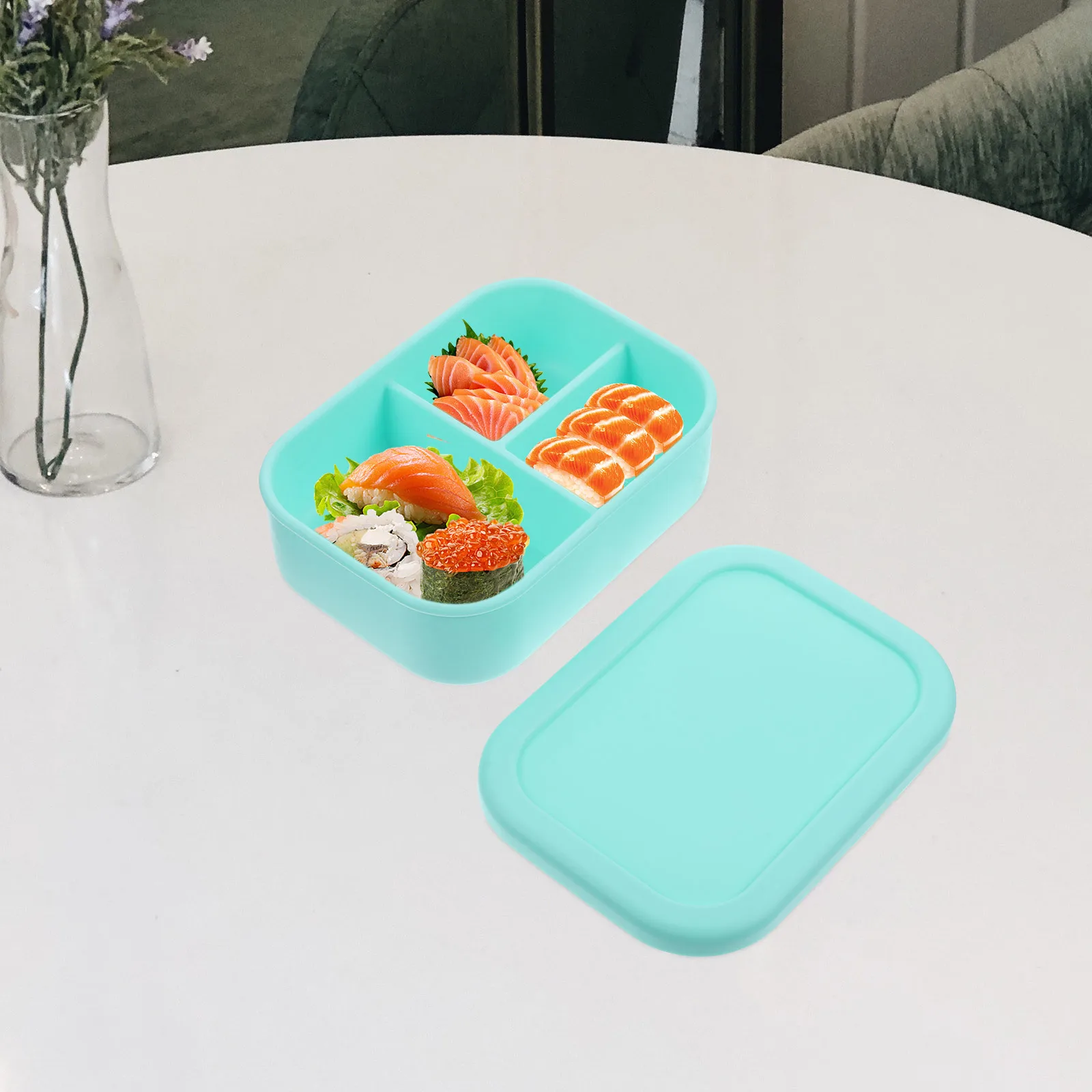 

Compartment Bento Box Sealed Food Container Portable Lunch Case for Students Adults Work Travel Bento Box