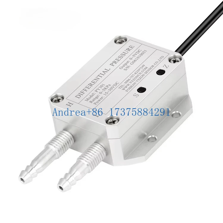 

PY301 Industrial Grade Differential Pressure Transmitter RS485 Hot Sell Wind Ga s Sensor for Air Duct