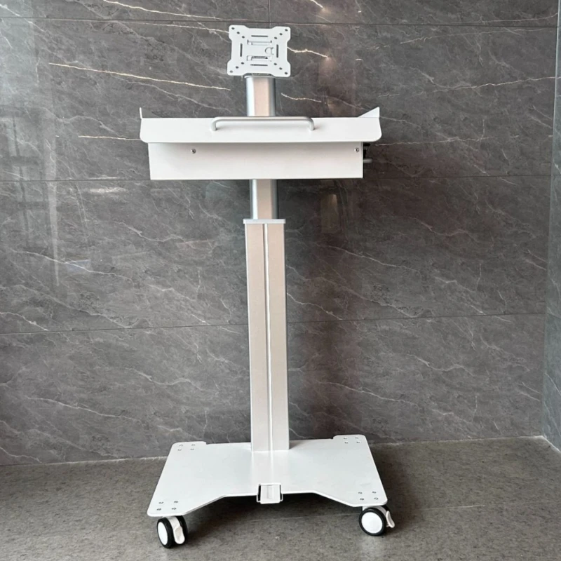 Sweeper Cart with Drawer Cart Nurse Check RV Lifting Mobile Tool Cart