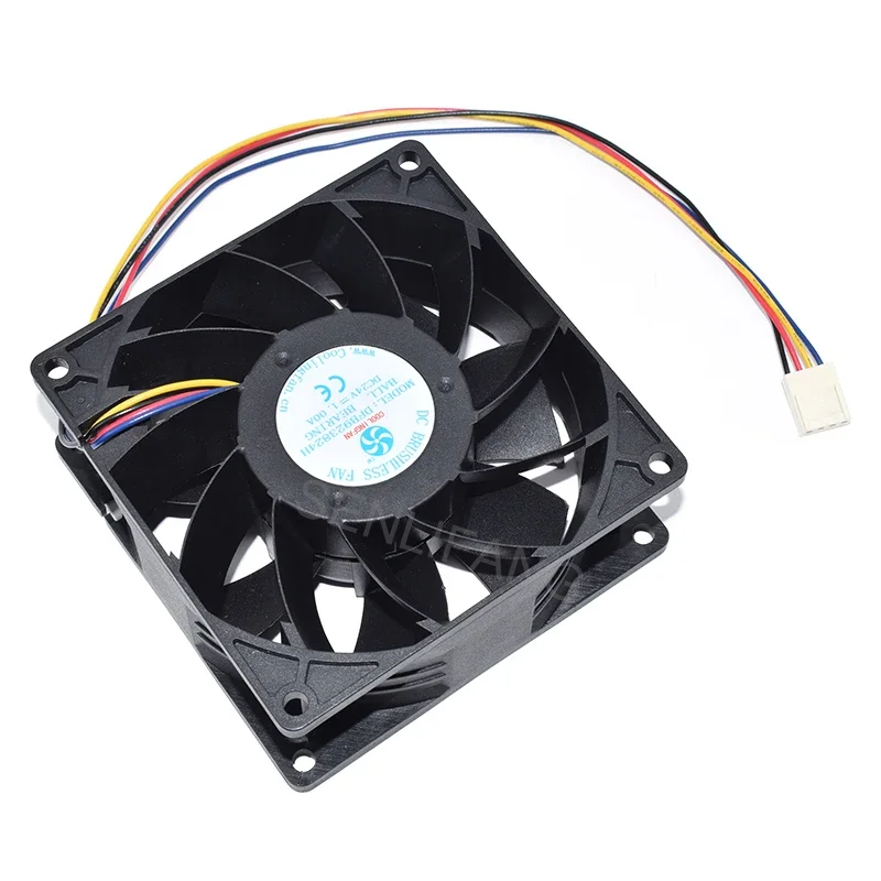 Cho COOLINGFAN Máy Chủ Quạt Làm Mát DFB923824H DC24V 1.00A 9038 92X92X38MM 4 Dòng Mát