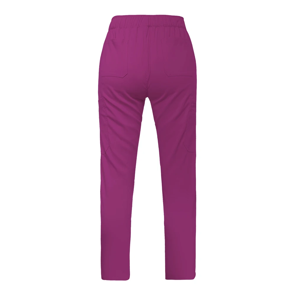 Pantalones de cintura elástica con múltiples bolsillos, uniforme de trabajo, clínica Dental, veterinaria, alta calidad, gran oferta, nuevo, verano