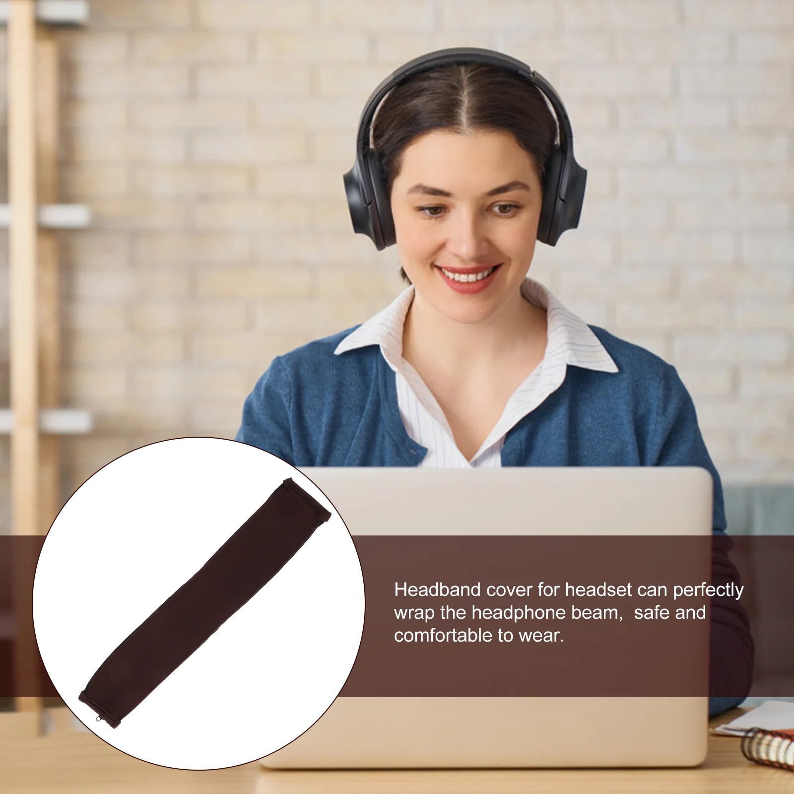 

PU Headphone Padding Headband Cover Universal Fit for Most Headsets Scratch Resistant Comfortable Wear