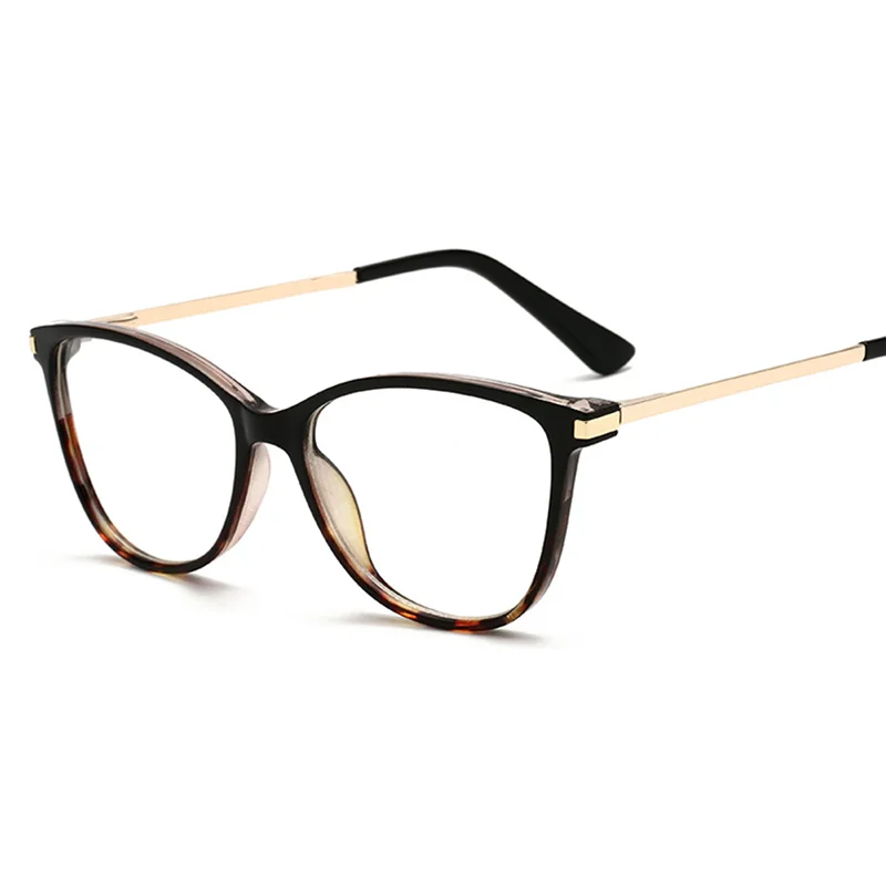 

New Cat Eyes Myopia Glasses Women Transparent Eyewear Vintage Clear Eyeglass Optical Frame Graduation Glasses -1.0 To -6.0