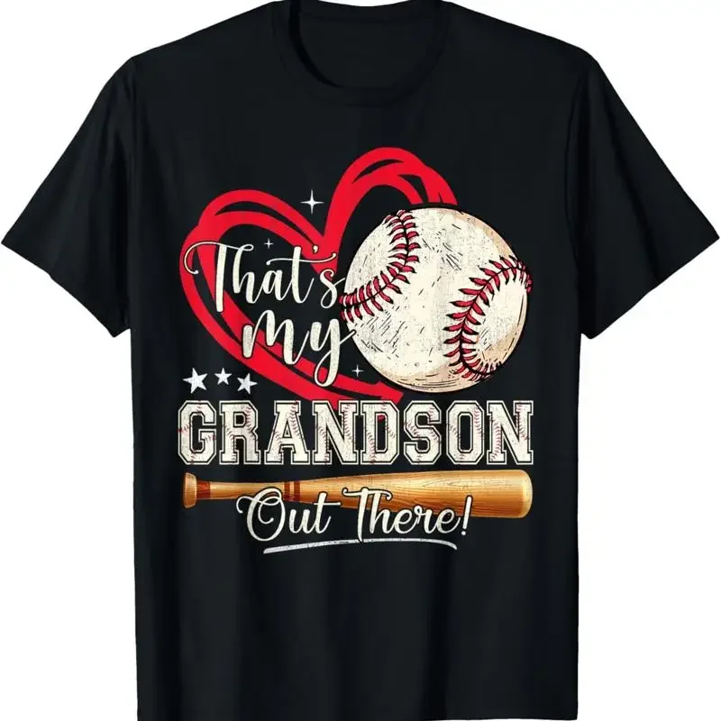 That'S My Grandson Out There Baseball Grandma Mother'S Day T Shirt