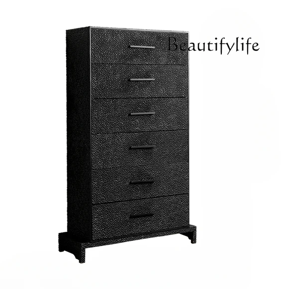 Creative Retro Six Bucket Living Room Drawer Bedroom Locker North American Ash Sideboard Cabinet