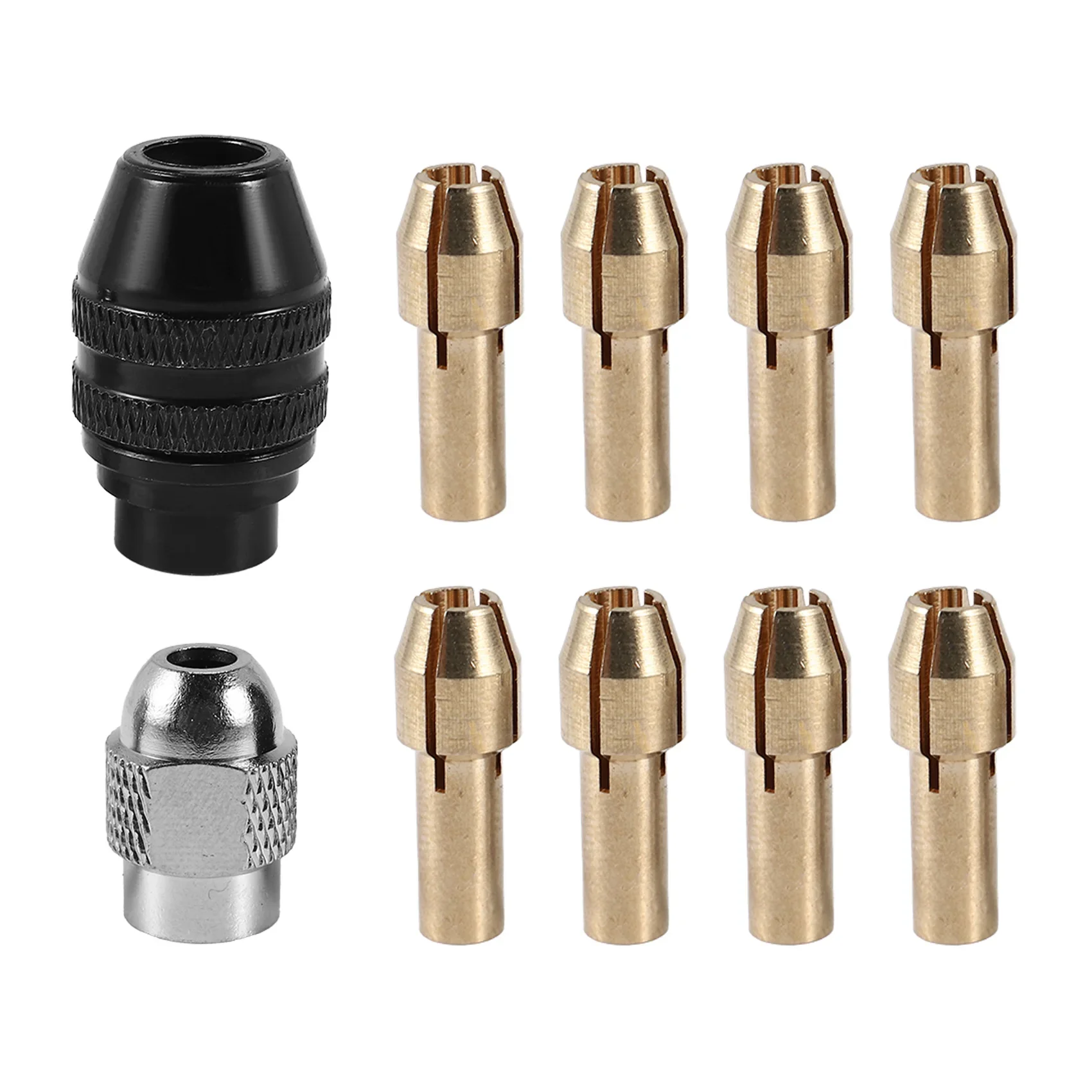 

Drill Chuck Collet Set for Dremel,1/32inch to 1/8inch Replacement 4486 Keyless Bit with Replacement Rotary Drill Nut Set A010