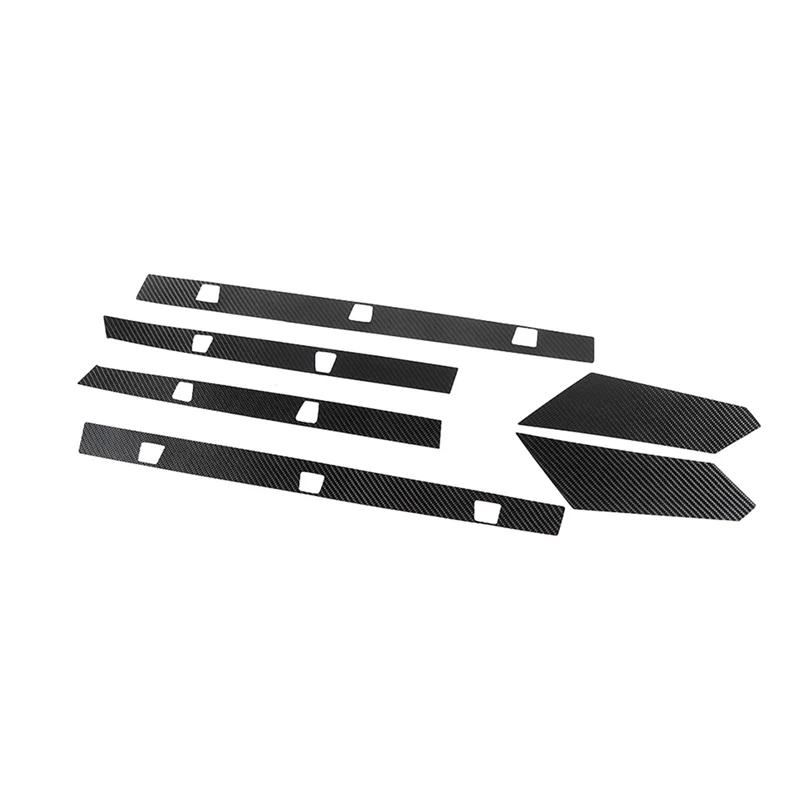 Carbon Fiber Side Skirts Protect Panel Trim Sticker Decoration for Polaris RZR PRO XP Ultimate 2021 2022 UTV Accessories