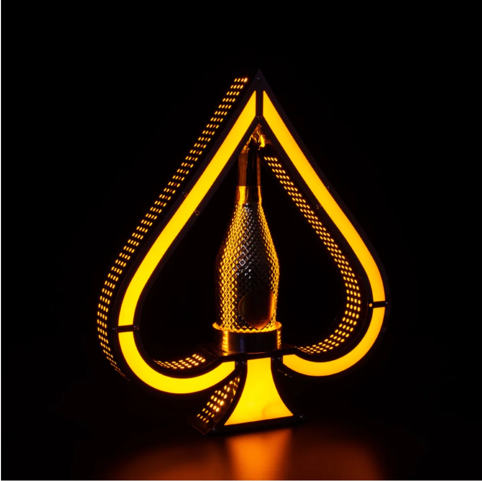 Acryl Light Emitting Diode Bottle Light Emitting Diode Bottle Display Stand Wine Bottle Rack