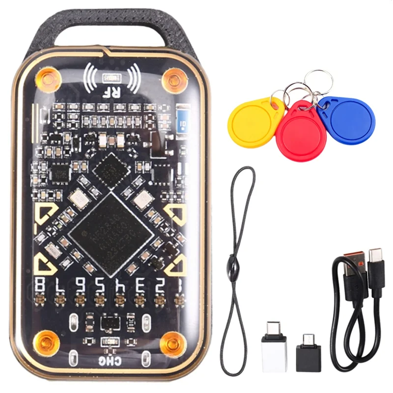 Upgrade Chameleon Ultra Smart Card Emulator 125K 13.56M RFID Smart Chip Reader+3XUID Keychain Card Decode NFC Duplicator-Y47A