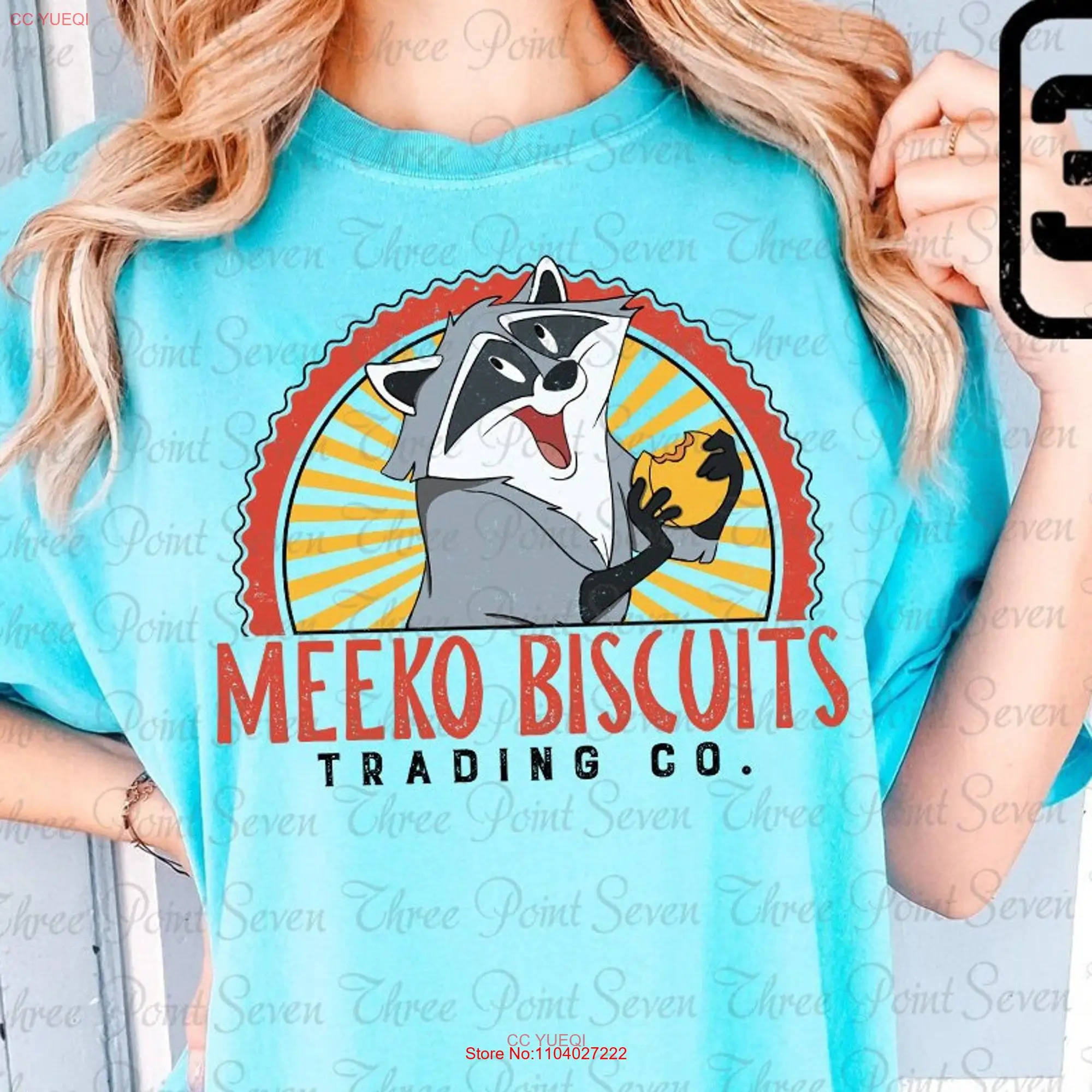 Pocahontas Meeko Comfort Colors T Shirt E0747 long or short sleeves