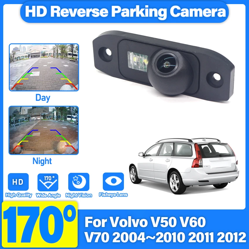 Backup Rear View Rearview Parking Camera Night Vision High quality RCA Car Reverse Camera For Volvo V50 V60 V70 2004~2012