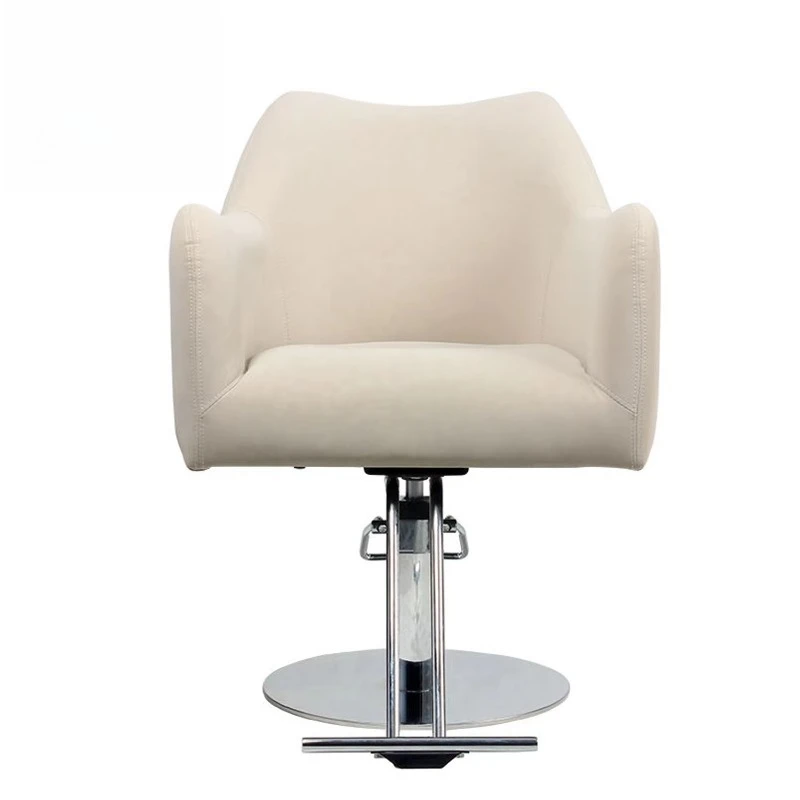 High-end Modern Rotating Salon Barber Chair Professional Styling Chair Electroplated Discs Hair Salon Chair
