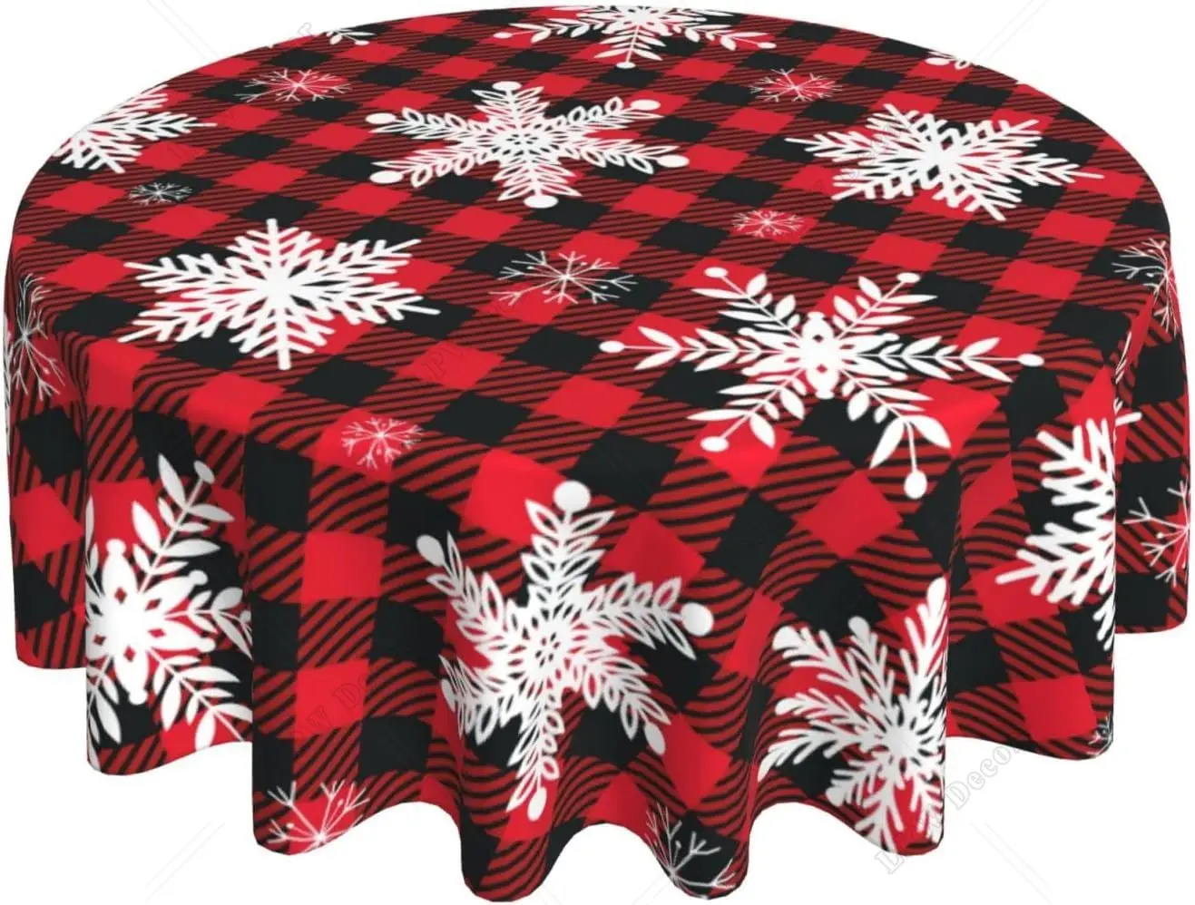 Christmas Snowflakes Tablecloth Merry Christmas Table Cloth for Party Decoration  Red Christmas Themed Tablecloths for Dinner