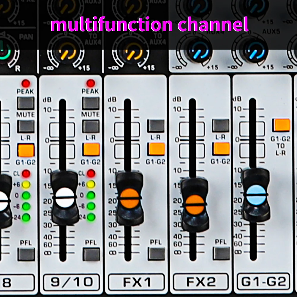 DJ Sound Controller Professional mixer 10/14-channel dual 99DSP stage performance USB MP3 Bluetooth audio mixer DJ Audio mixer