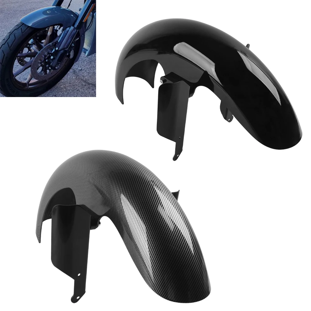 

For Harley FXLR FXLRS Low Rider S & ST 2018-2023 Carbon Fiber/Vivid Black 19" Motorcycle ABS Plastic Front Fender Wheel