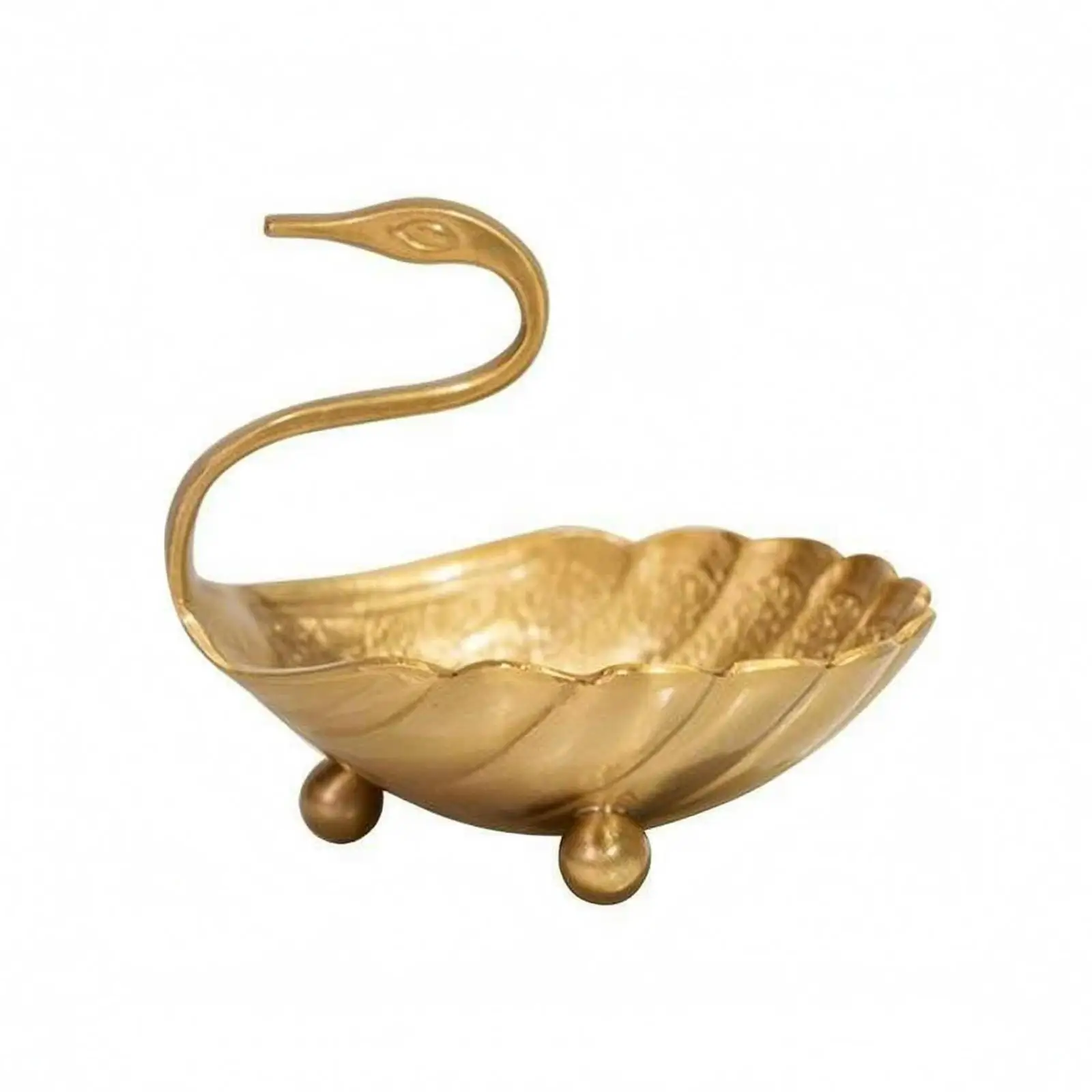 swan-tray-brass-tray-curved-neck-handle-decorative-swan-dish