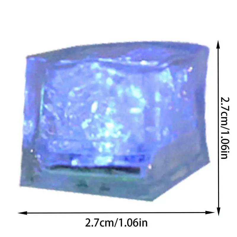 Cubi luminosi per vasca da bagno Cubi di ghiaccio a LED per bambini Cubi luminosi da bagno multicolori Cubi da bagno illuminati attivi dall'acqua per la famiglia dei bambini