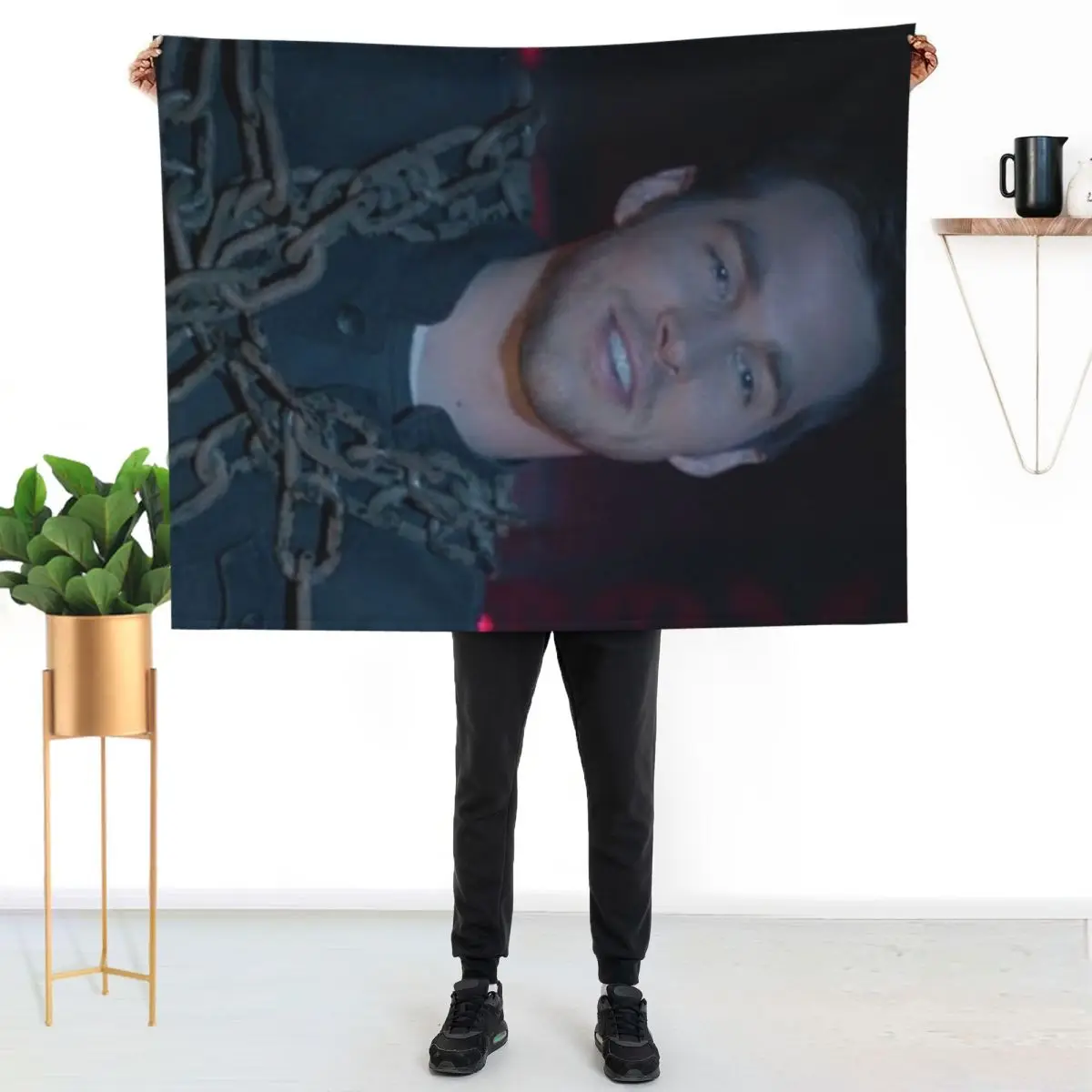 Kai Parker Throw Blanket Moving Bed linens Comforter Sofa Quilt Flannel Fabric for winter Blankets