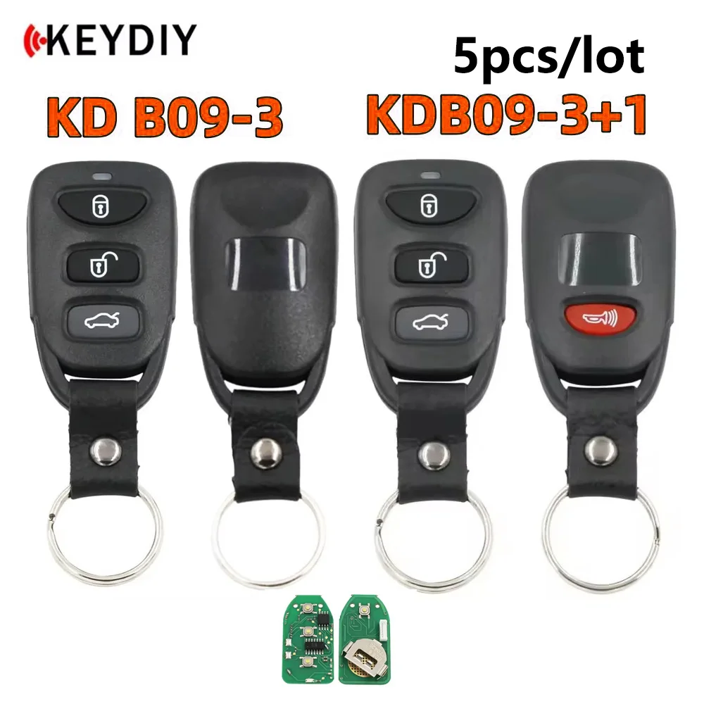 

5 шт. KEYDIY KD B09 Универсальный дистанционный ключ от автомобиля 3 4 кнопки для Hyundai Style B09-3 B09-3 + 1 автомобильный ключ для KD900 KD900 + URG200 KD-X2