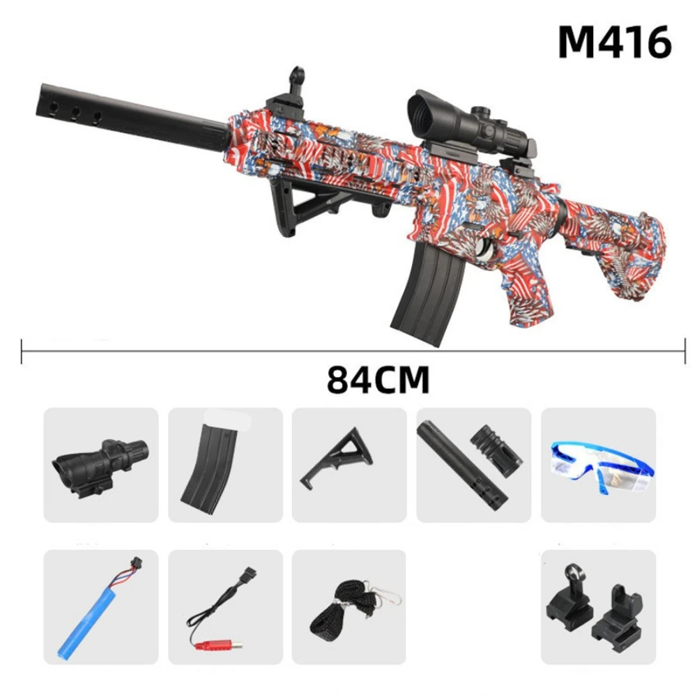 M416 Electric Toy Safety Soft Powder Pistol Multiple Models Available Self Assembled Toys Birthday Holiday Gift