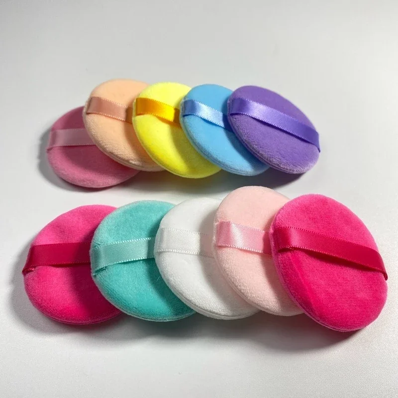 20 szt. Profesjonalne okrągłe gąbeczki do pudru i podkładu, przenośne, miękkie gąbki do makijażu, narzędzie kosmetyczne do podkładu.