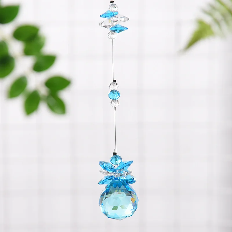 Crystal Sun Catchers Chandelier Crystals Ball Prism Pendant Rainbow Maker Hanging Chakra Cascade Suncatcher Home Garden decor