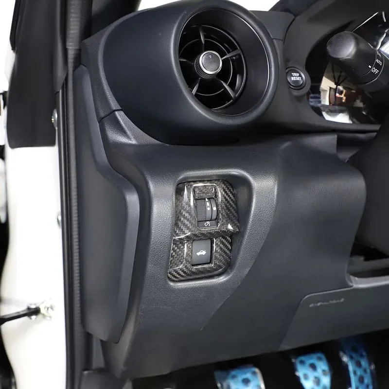 

For Toyota 86/Subaru BRZ 2022 Real Carbon Fiber Car Indoor Tailgate Switch Button Cover Trim Sticker Auto Modified Accessories