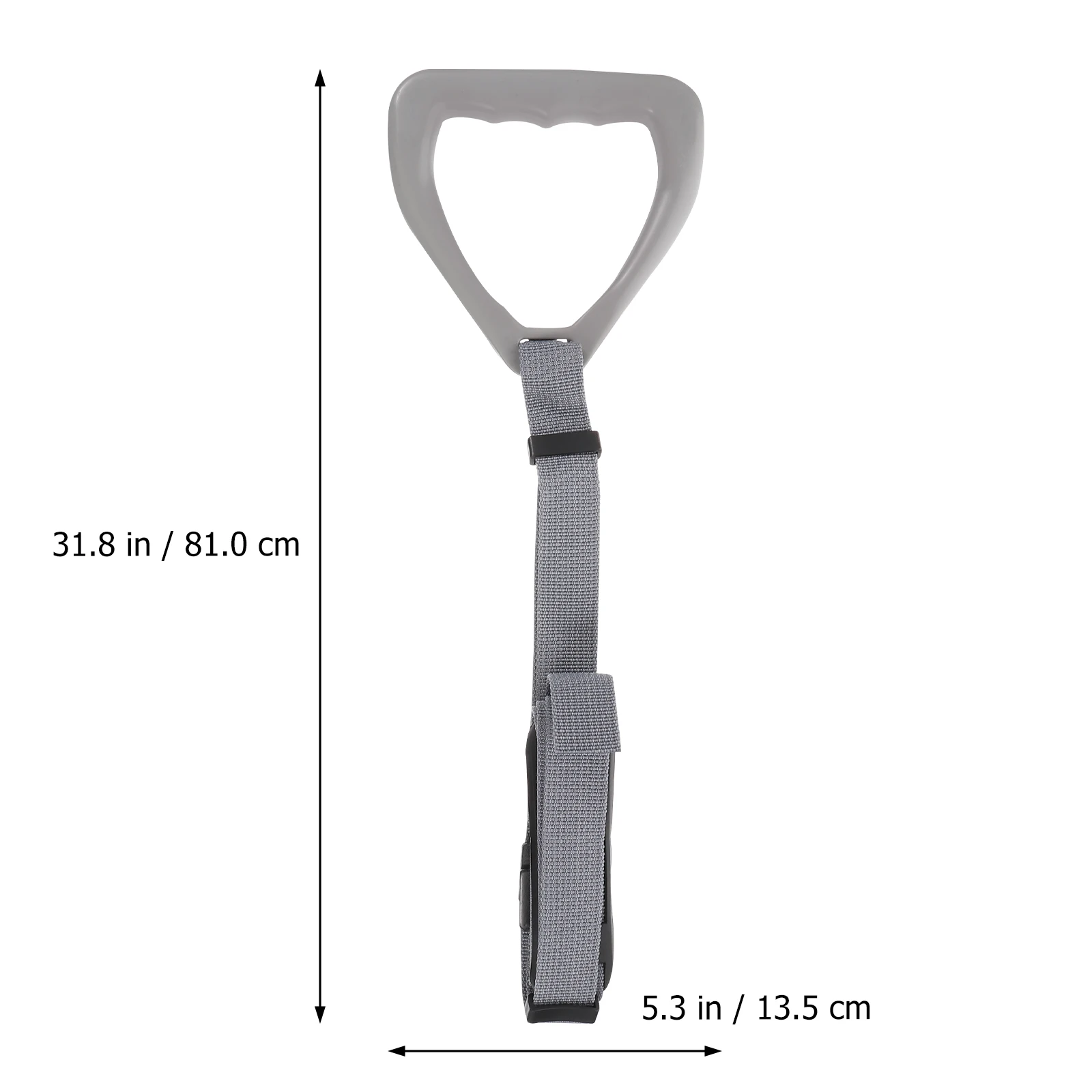 

High strength Fitness Rings Nylon Strap for Gymnastic Training Grey Color Stretch Gym Rings Belt Strength Equipment