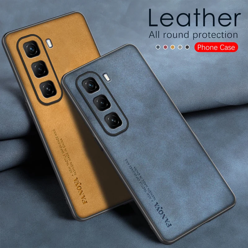 Case for Infinix Hot 50 Pro+ Pro Plus 4G 5G Leather Silicone Protection Phone Cover InfinixHot50Pro+Plus X6880 X6881 X6720 X6882