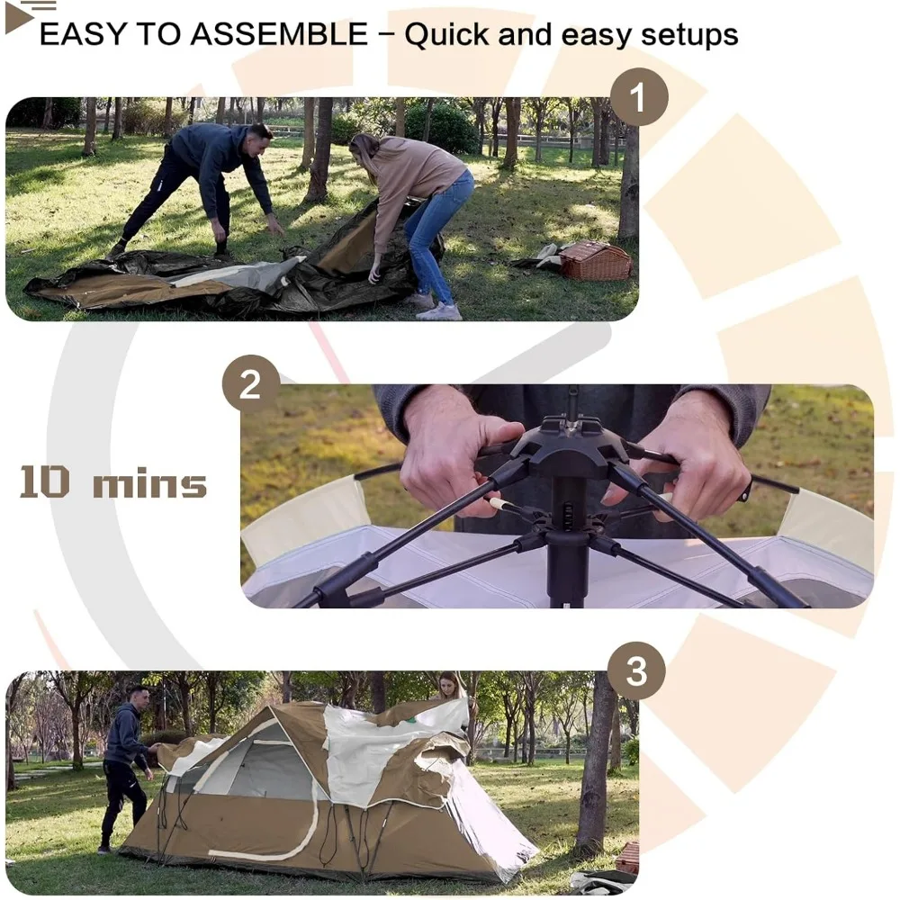 Barraca de configuração rápida externa unissex à prova d'água Malawi