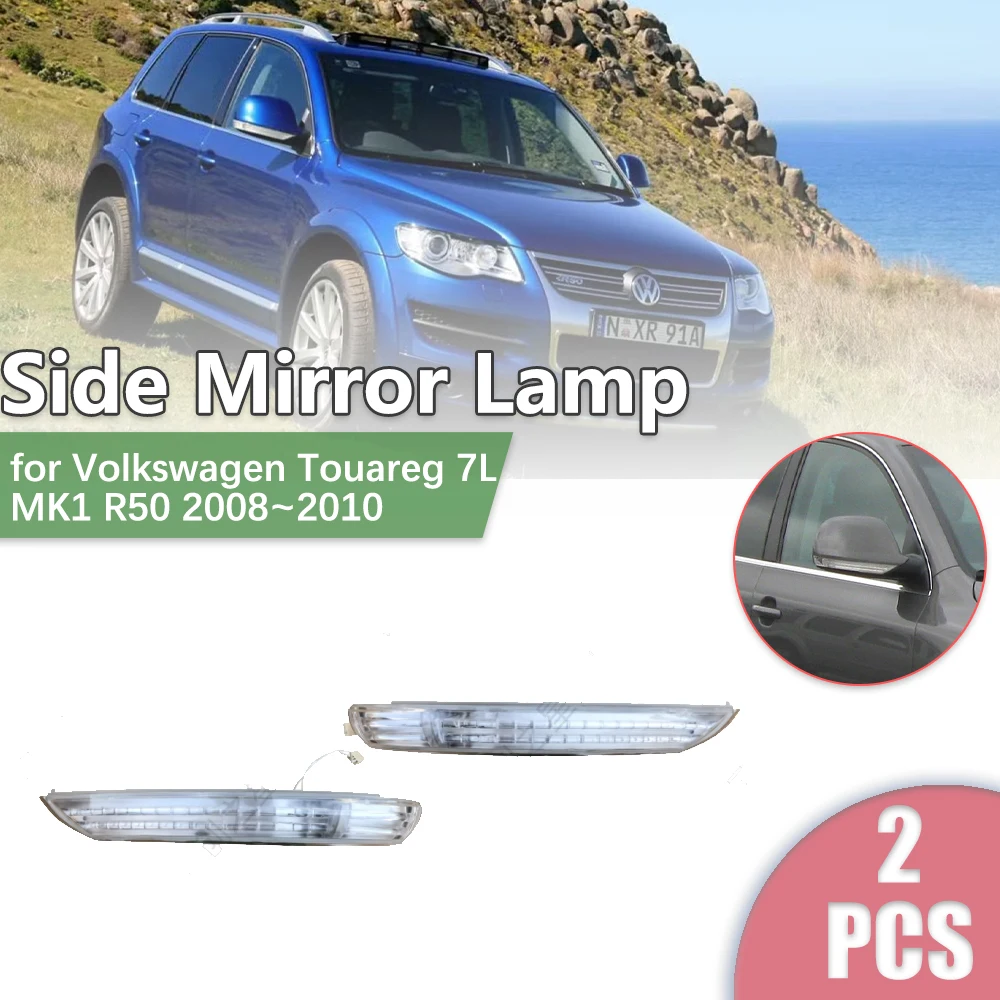 

Car Rearview Side Mirror LED for Volkswagen VW Touareg 7L MK1 R50 2008~2010 Turn Signal Indicator Lamp Light Part Accessories