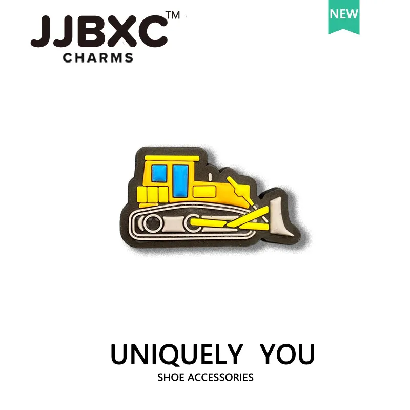 JJBXC CHARM  Shoe Accessories Engineering Vehicle Cartoon Jewelry Shoe Flower DIY Fashion Shoe  decorations