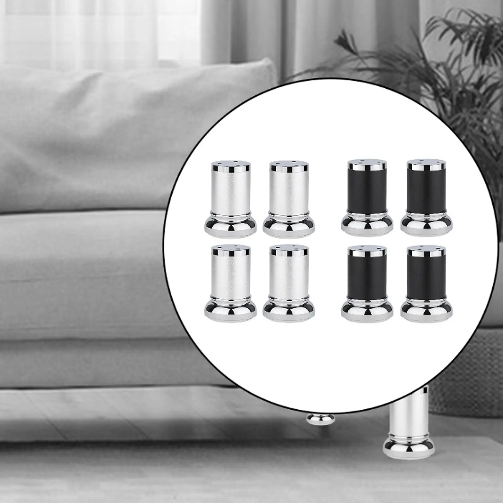 

4 Pieces Adjustable Aluminum Alloy Furniture Legs Support Legs for Cabinets