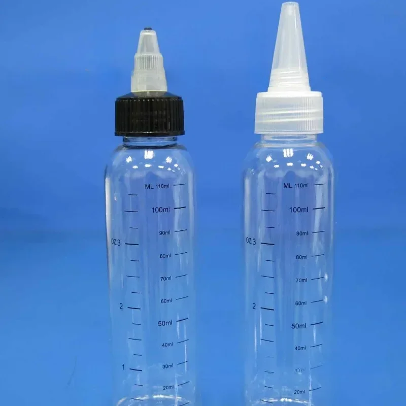 30ml/50ml/100ml/250ml Plastic PET Juice Liquid Capacity Dropper Bottles Twist Top Cap Tattoo Pigment Ink Containers