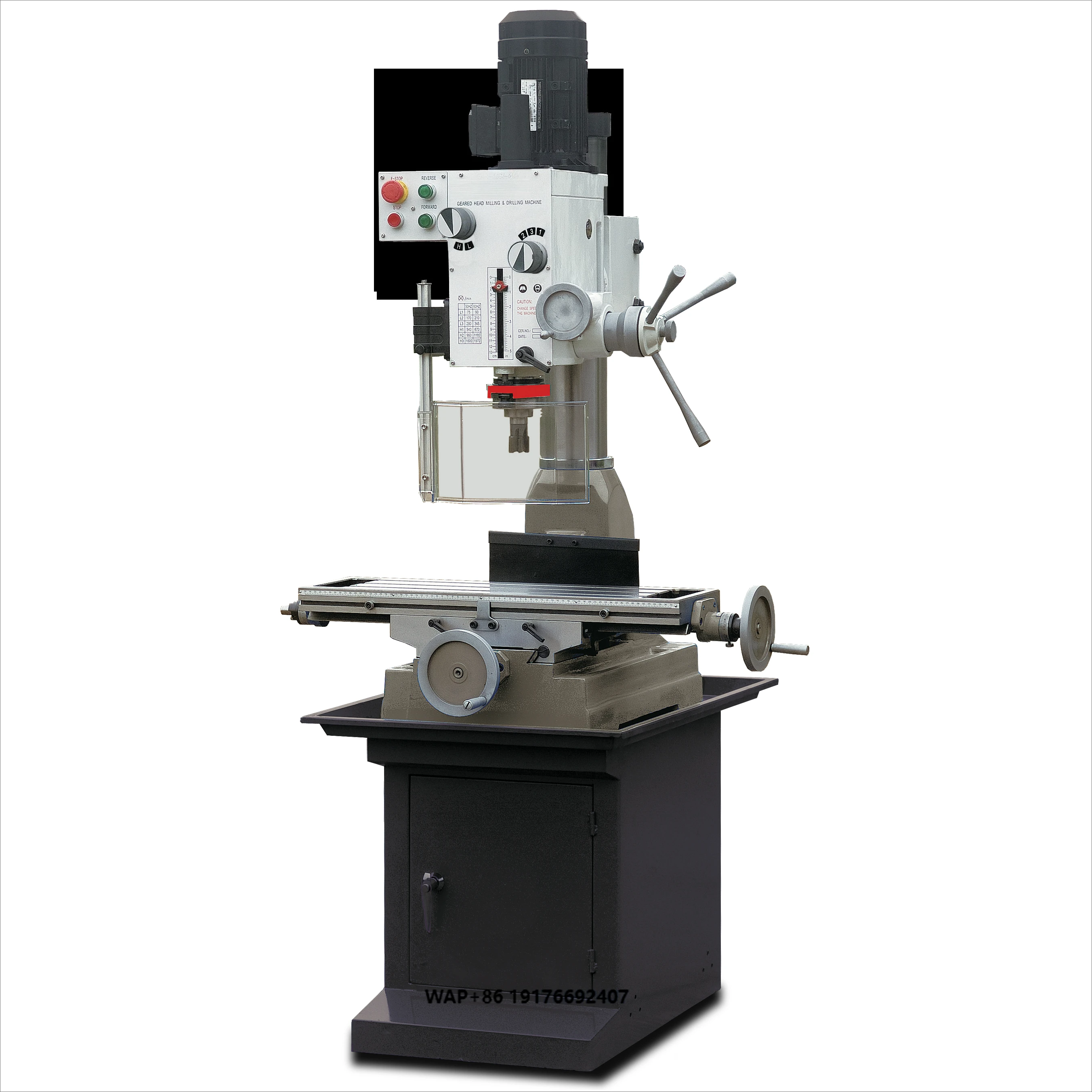 German Quality DM40 Drilling and Milling Machine with Gear Shift