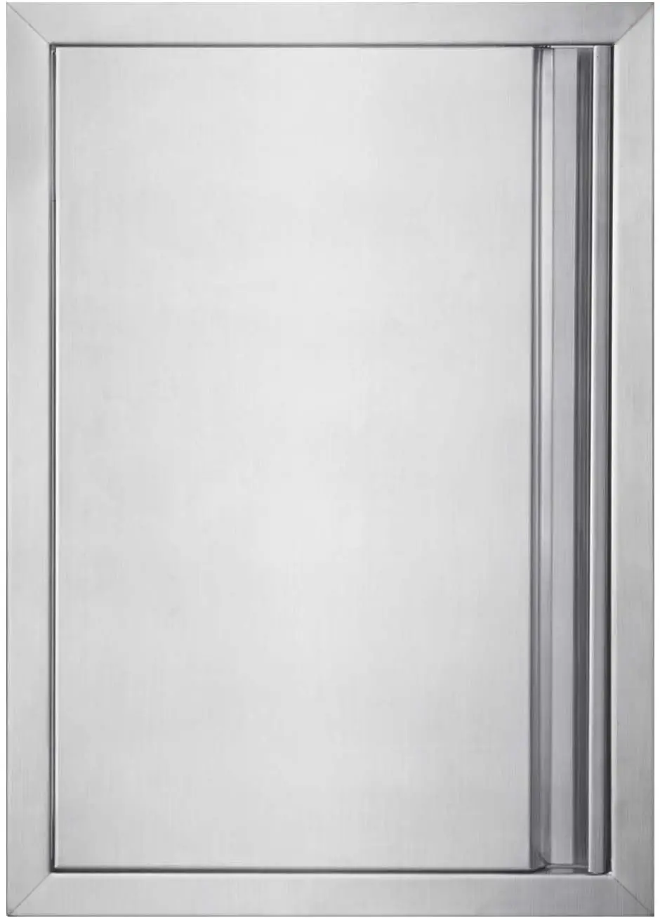 

Stainless Steel Outdoor Kitchen Access Door 17"x24" with Recessed Handle, Easy Install for BBQ Cabinet