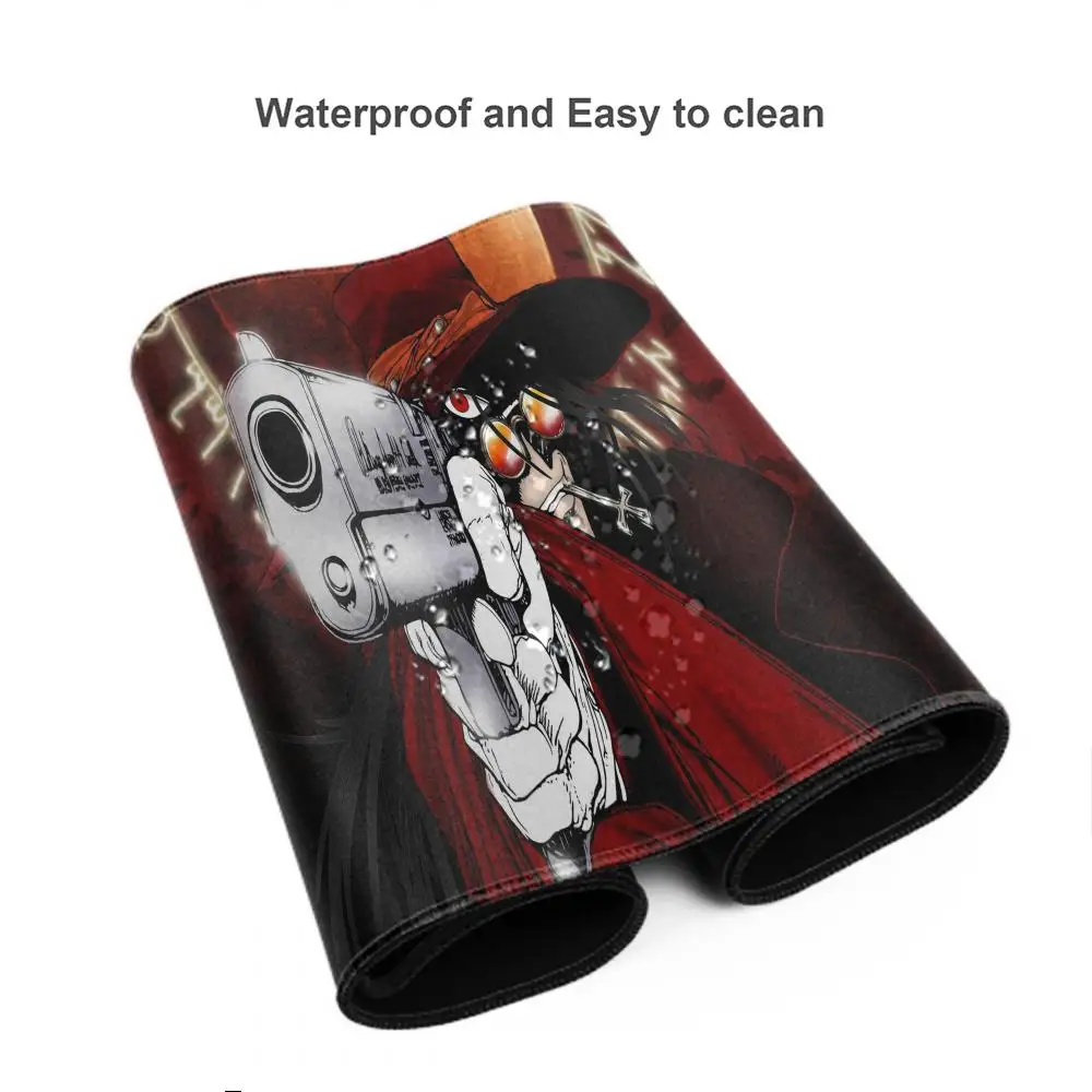 أنيمي Hellsing Alucard ماوس الوسادة مكتب ماوس الوسادة لطيف HD لوحة مكتب تمديد الألعاب لوحة المفاتيح الحصير كبير XXL ألعاب ماوس 90x40