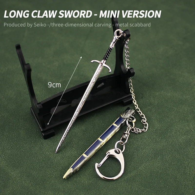 Valyrian Catspaw Dagger Keychain, Longclaw Sword Toy Game, Peripharrate of Thrones, Metal Cold Weapon Model, Craft Boy Ornament, 9cm