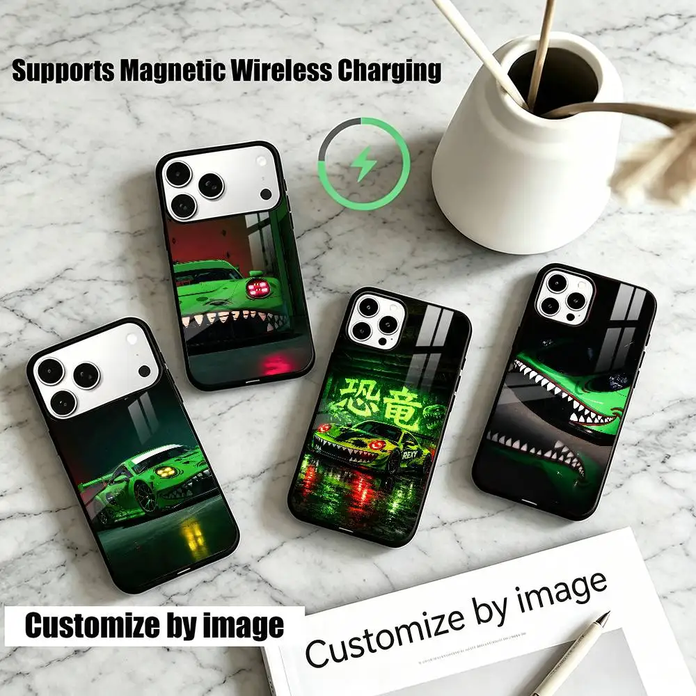 

For G T 3 Car R Gift Phone Case For iPhone17,16,15,14,13,12,11 Plus,Pro Allows magnetic wireless charging