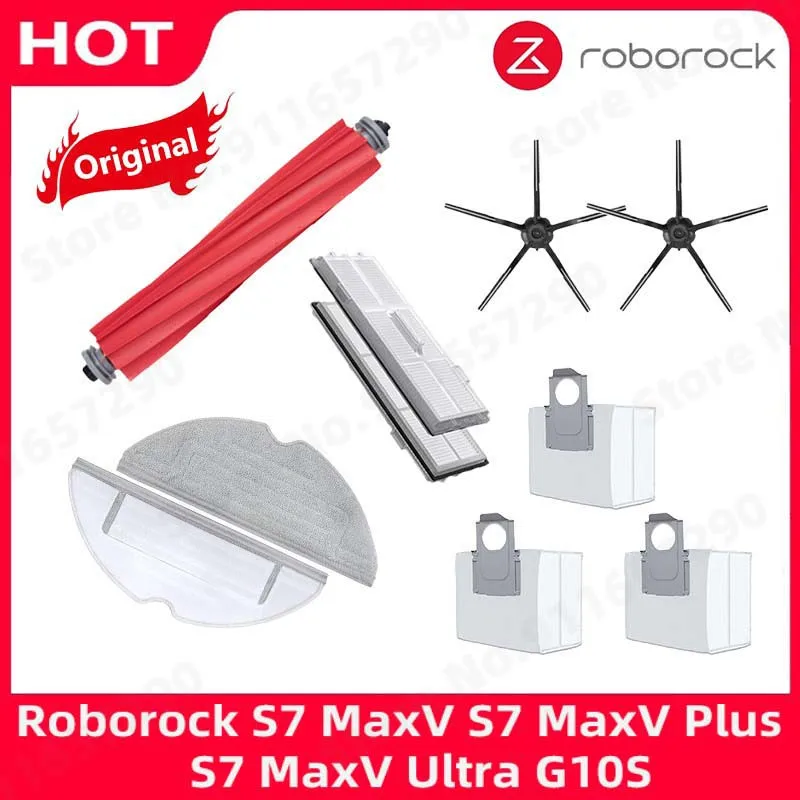 

Original Roborock S7 MaxV S7 MaxV Plus S7 MaxV Ultra G10S Pro Main Side Brush Mop Hepa Filter Dust Bag Robot Vacuum Accessories