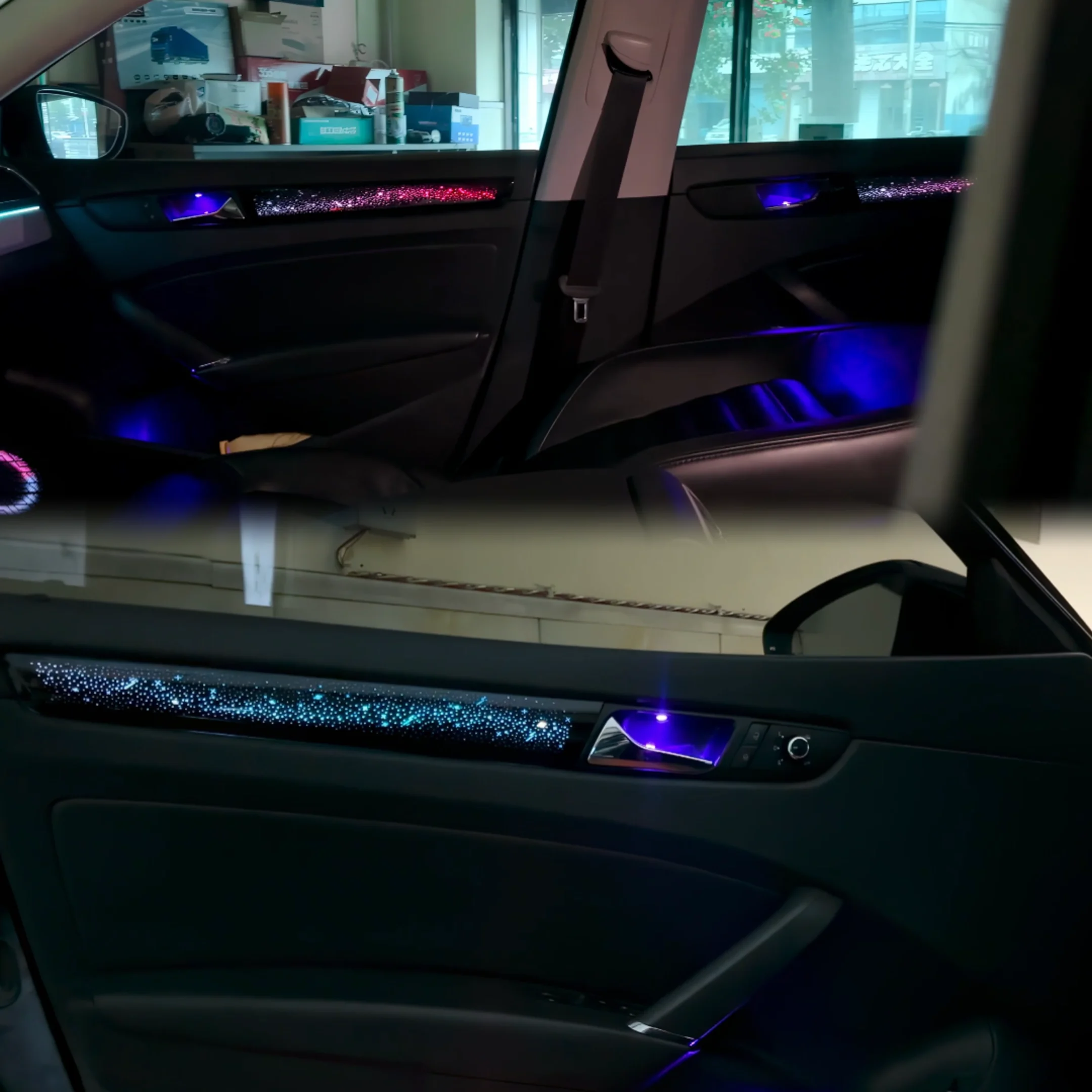 Upgrade Car Ambient Light Accessories Kit For Volkswagen Passat 2011-2015 Rainbow 64 Colors LED Interior Atmosphere Lighting