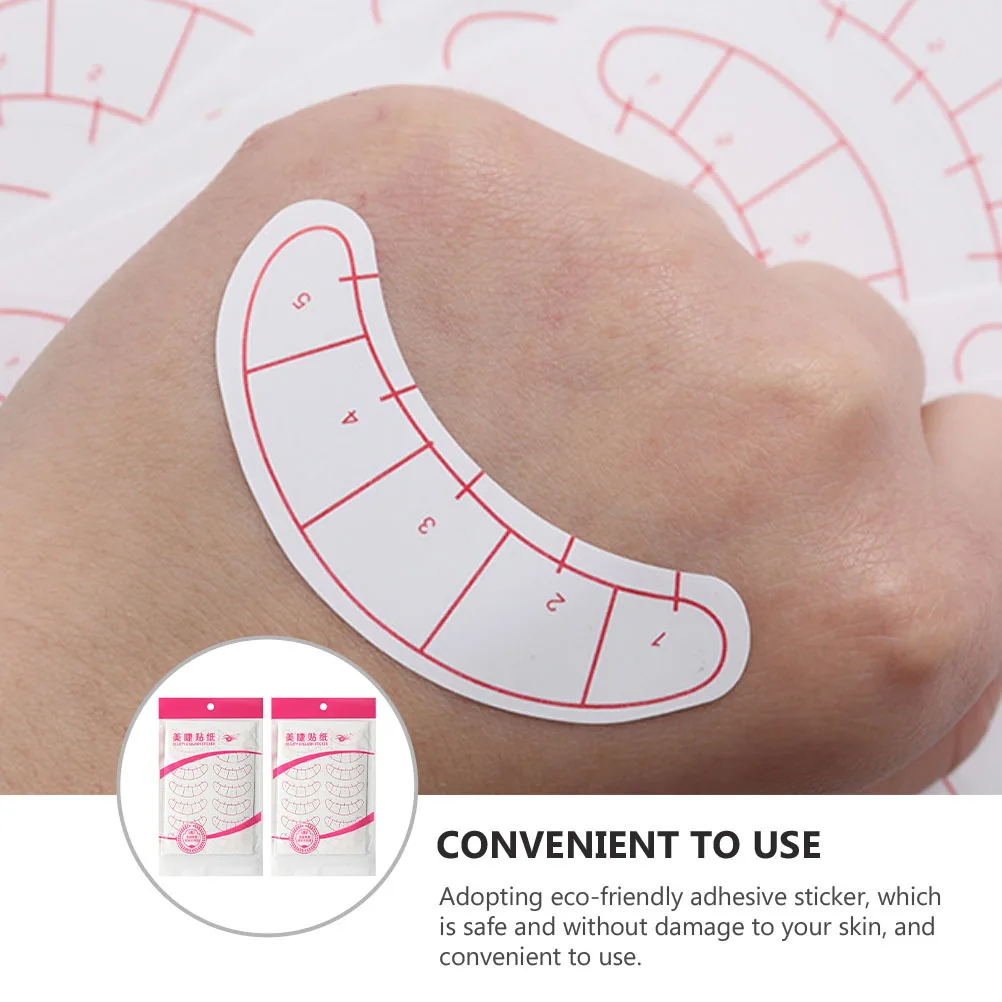 2 pezzi 20 fogli adesivo a 5 punti per estensione ciglia sotto cuscinetti per occhi toppe isolanti ciglia innestate adesivo ciglia