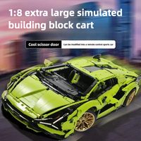 3696PCS Champagne Lambo Technical Car SIAN Roadster Model FKP37 Kit Model Fit Building Blocks Toys Kids Christmas Gifts