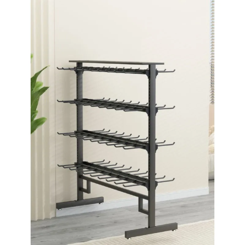 Shelf Display Rack Multifunctional Slippers Rack Small Snack Hanger