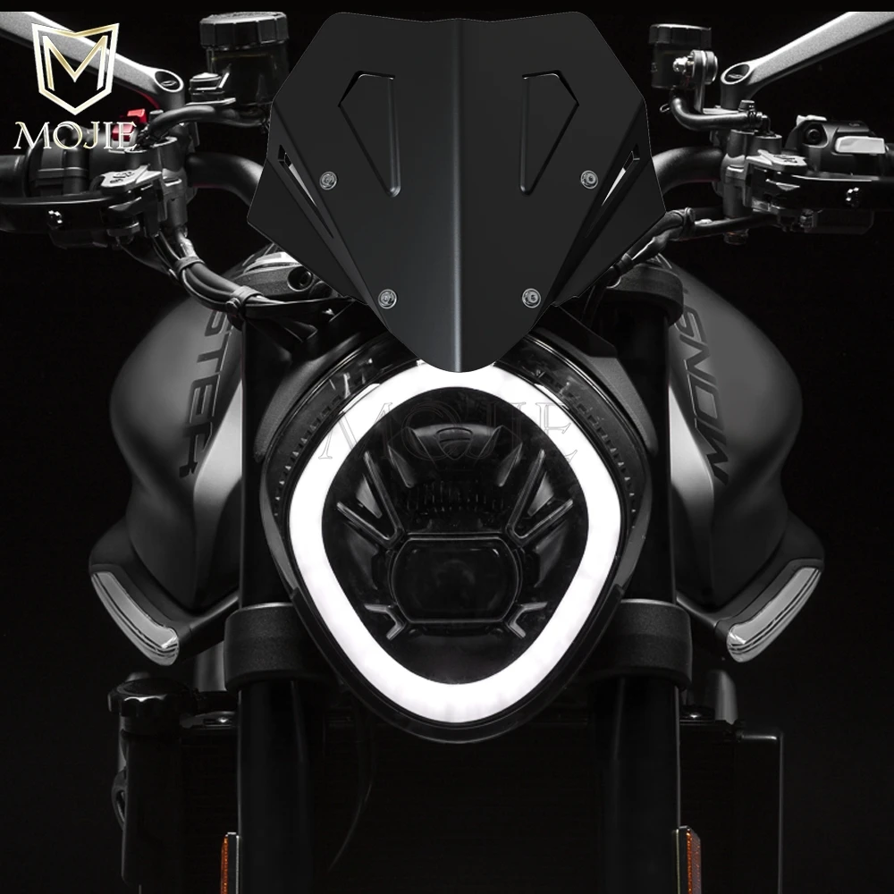 

Motorcycle Accessories For DUCATI MONSTER 937 Plus 2021-2024 MONSTER937 Windshield Windscreen CNC Aluminum Wind Shield Deflector