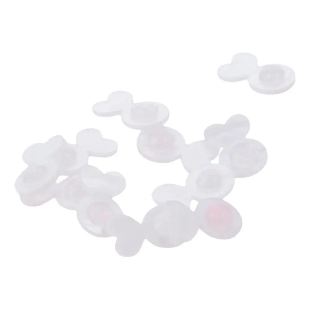 ظهر رافع القرط المطاطي ، دعامات دعم القرط الأبيض الأكريليكي ، ظهر آمن للأذنين المتدلية