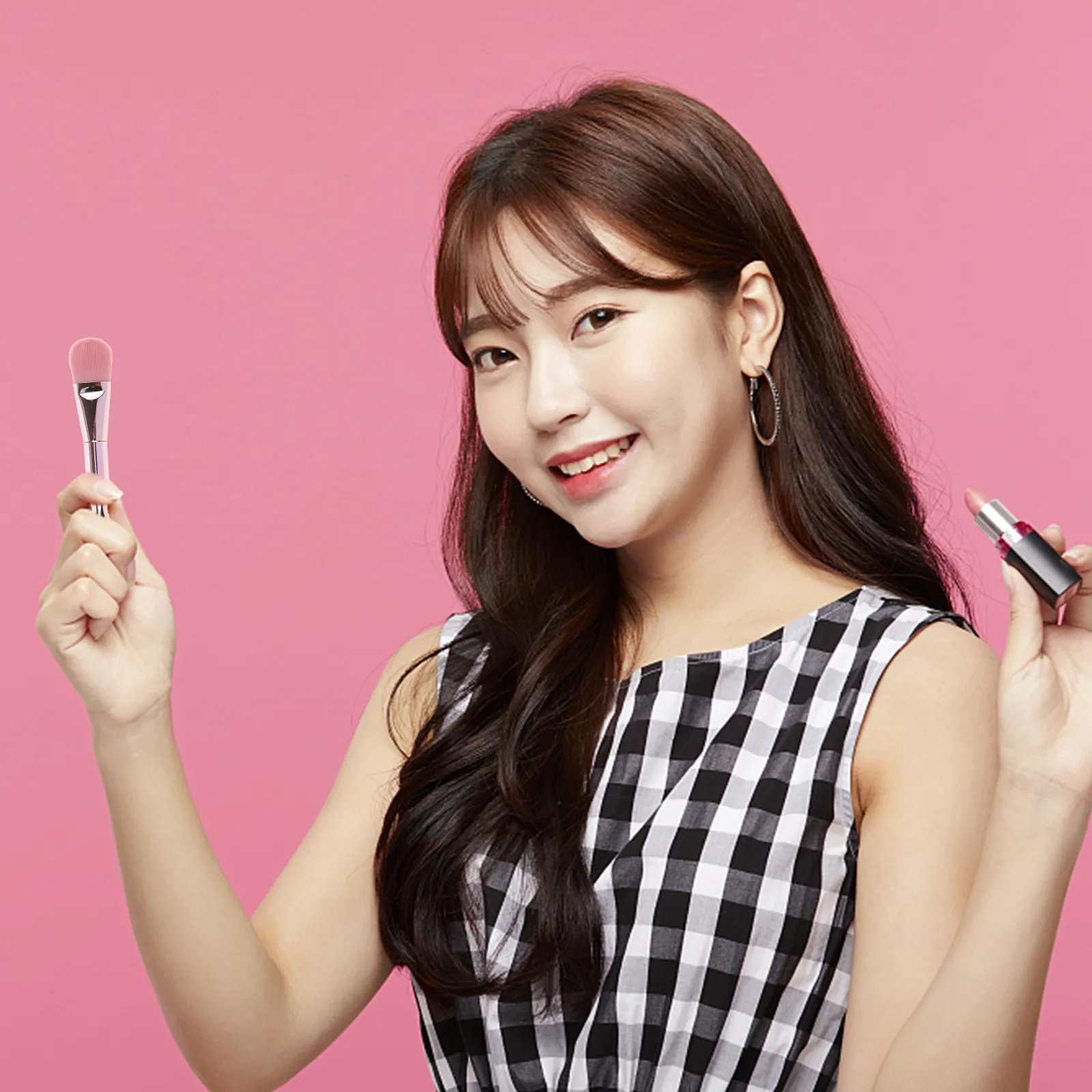 

Двусторонний аппликатор для глиняных масок: кисть для лица с мягким ворсом и ложечкой, инструмент для ухода за кожей, ложка для крема